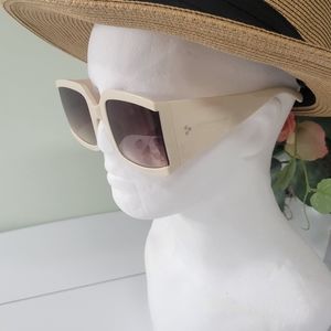 NWT OVERSIZED SQUARE FRAME DESIGNER STYLE PREMIUM QUALITY SUNGLASSES W CASE